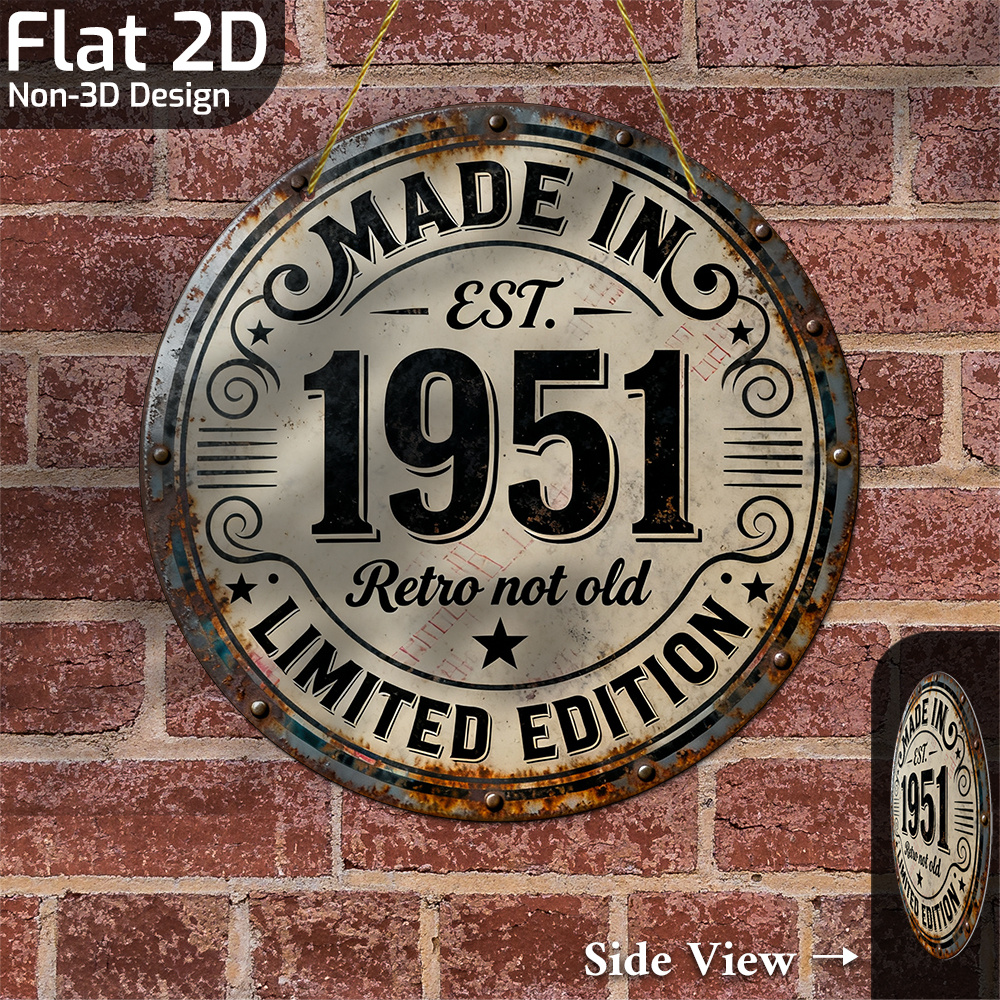 Vintage Fashion Plates - 2D Flat, 1pc Vintage Metal Wall