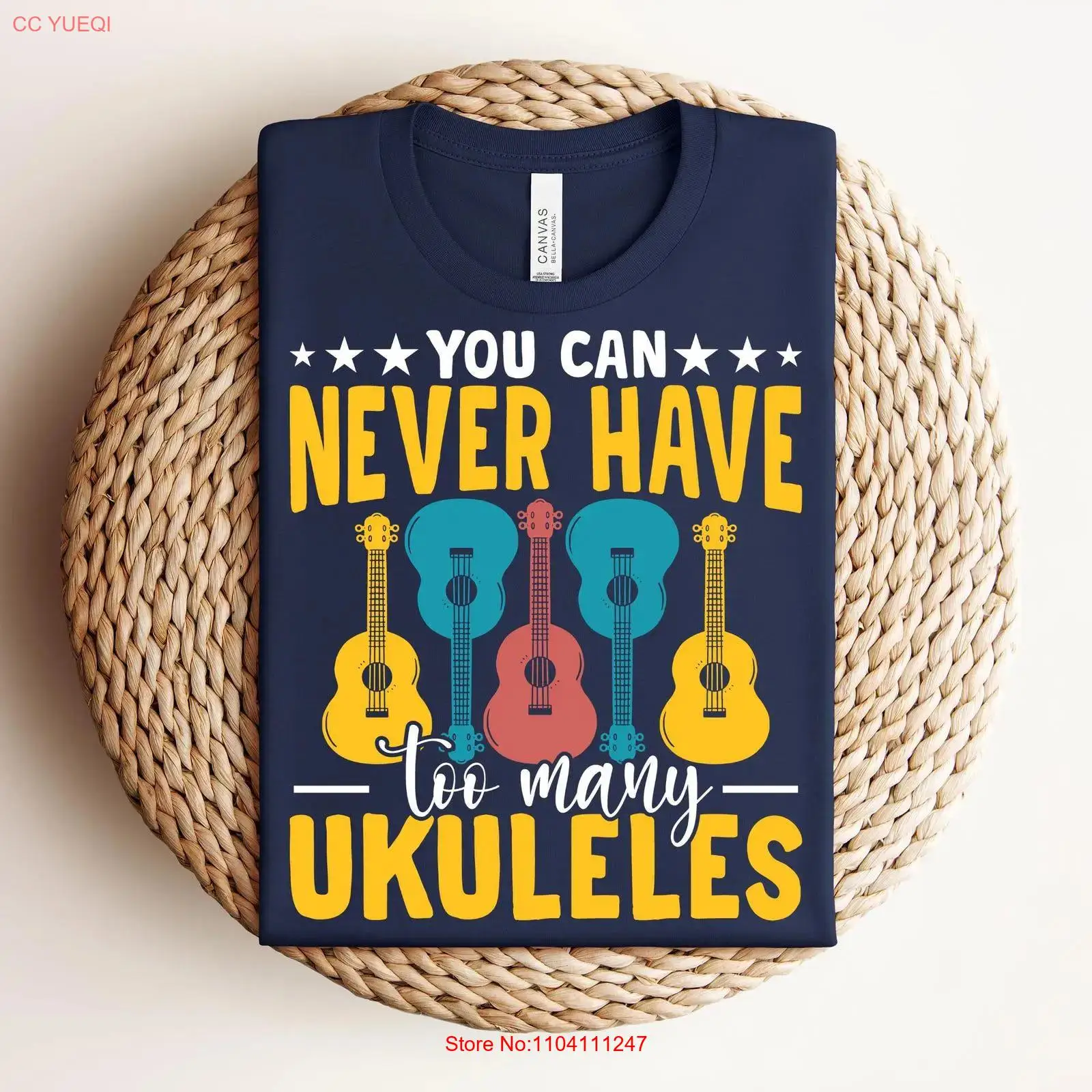Vintage Vibes Fashion - Ukulele Night Vibes T Shirt Musician