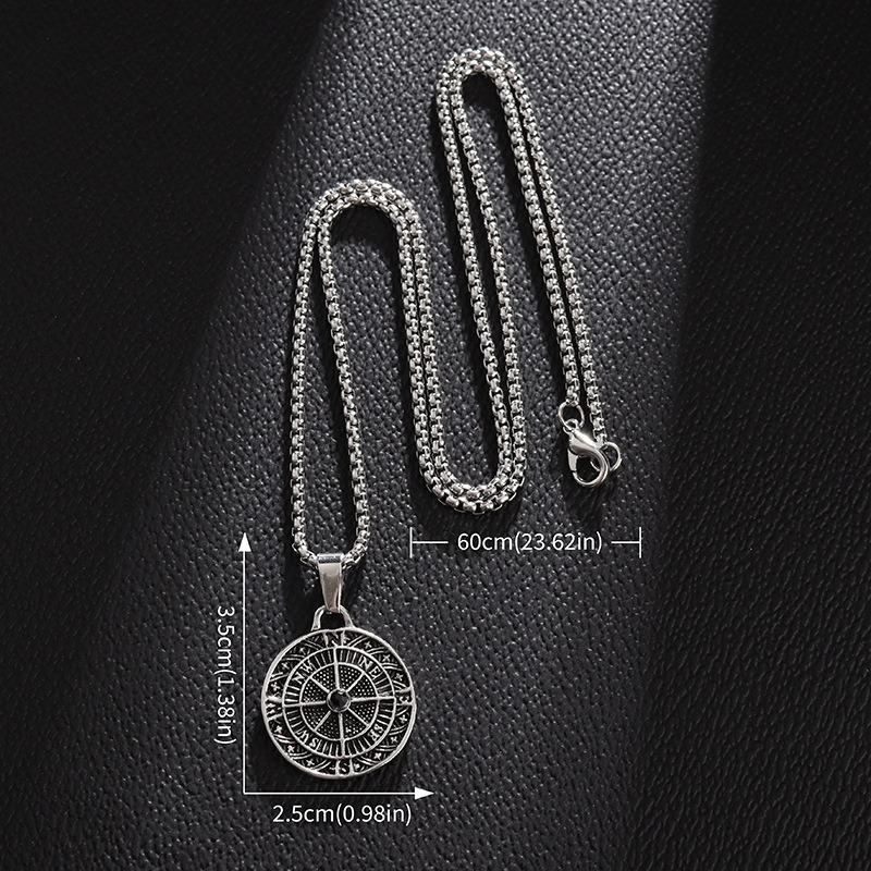 Vintage Compass Pendant Neckla - Vintage Fashion Guide review and price