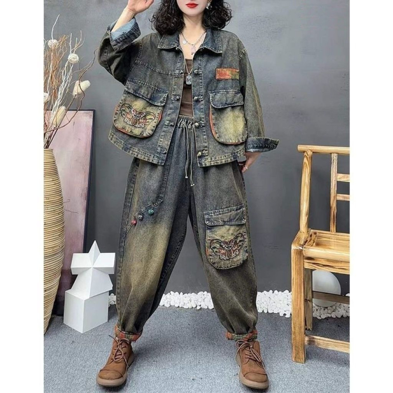 Retro Fashion Embroidered Cowb - Vintage Fashion Jacket review and price