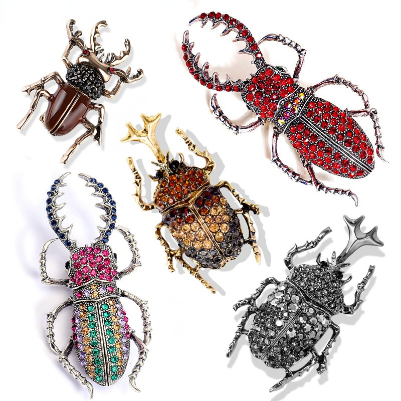High-end Beetles Enamel Pin Rh - Vintage Fashion Bug review and price