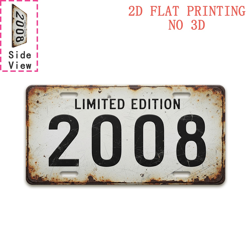 1pc Retro 2008 Aluminum Sign | - Vintage Fashion Plates review and price
