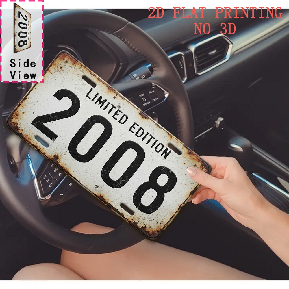 1pc Retro 2008 Aluminum Sign | - Vintage Fashion Plates review and price