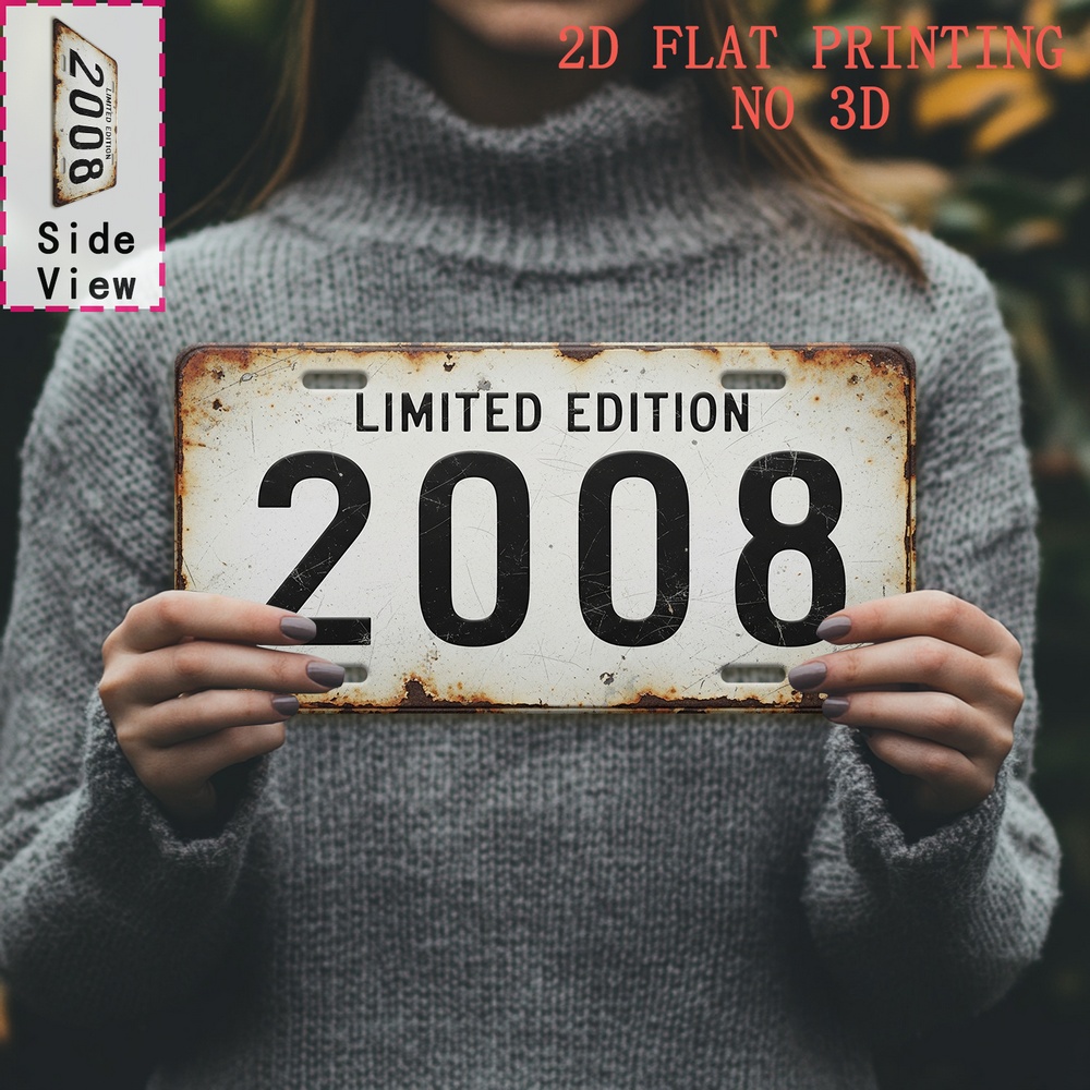 1pc Retro 2008 Aluminum Sign | - Vintage Fashion Plates review and price