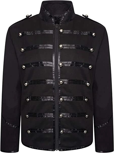 Men's Steampunk Rockstar Jacke - Vintage Fashion Jacket review and price