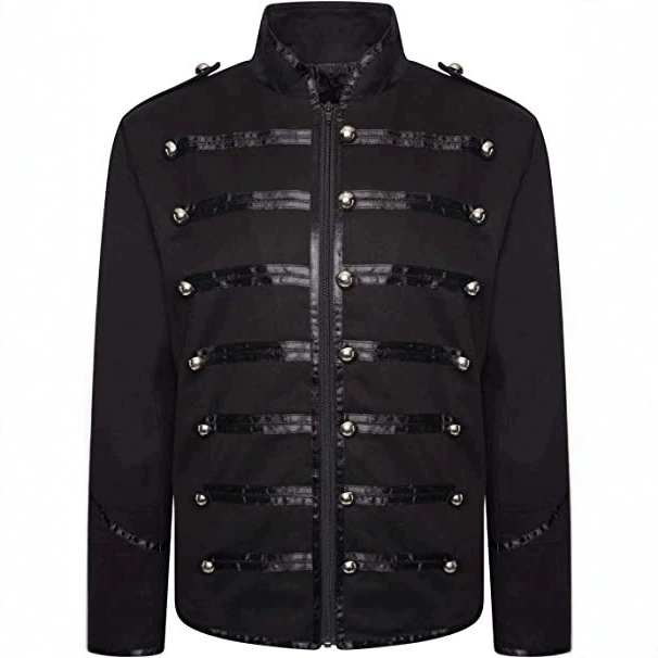 Men's Steampunk Rockstar Jacke - Vintage Fashion Jacket review and price