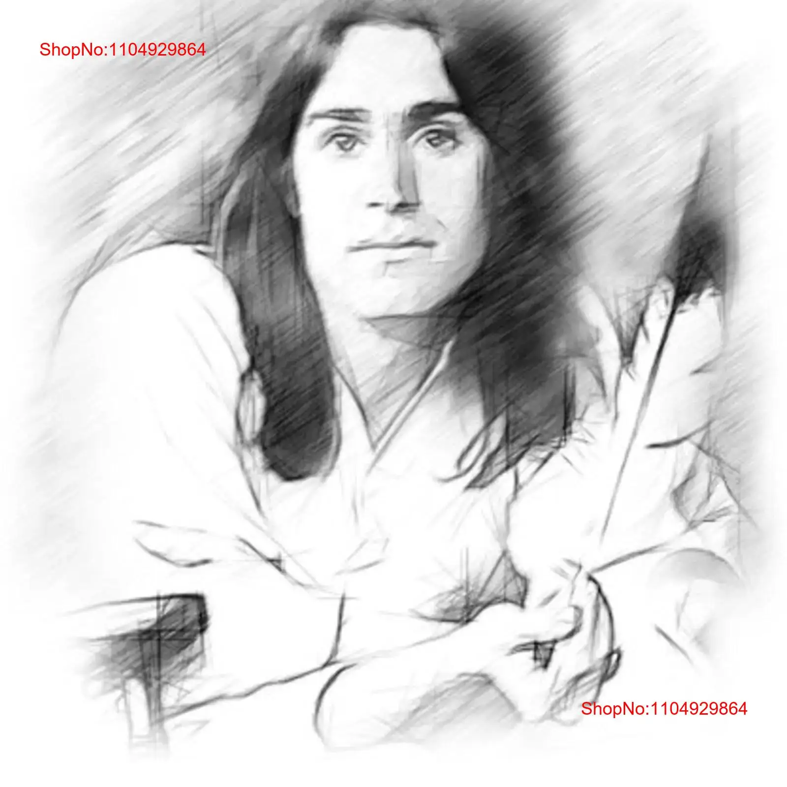 Dan Fogelberg Drawing T shirt  - Vintage Fashion Drawings review and price