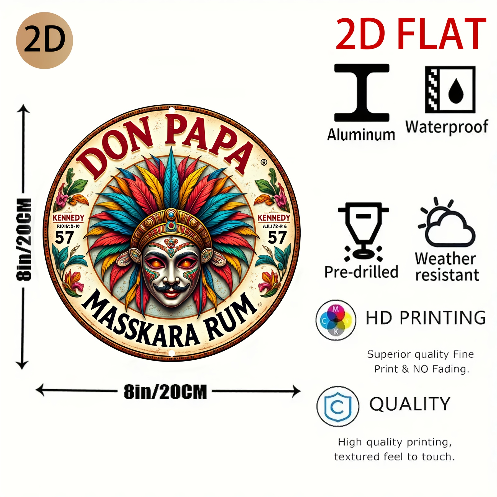 Vintage Don Papa Masskara Rum  - Vintage Fashion Plates review and price