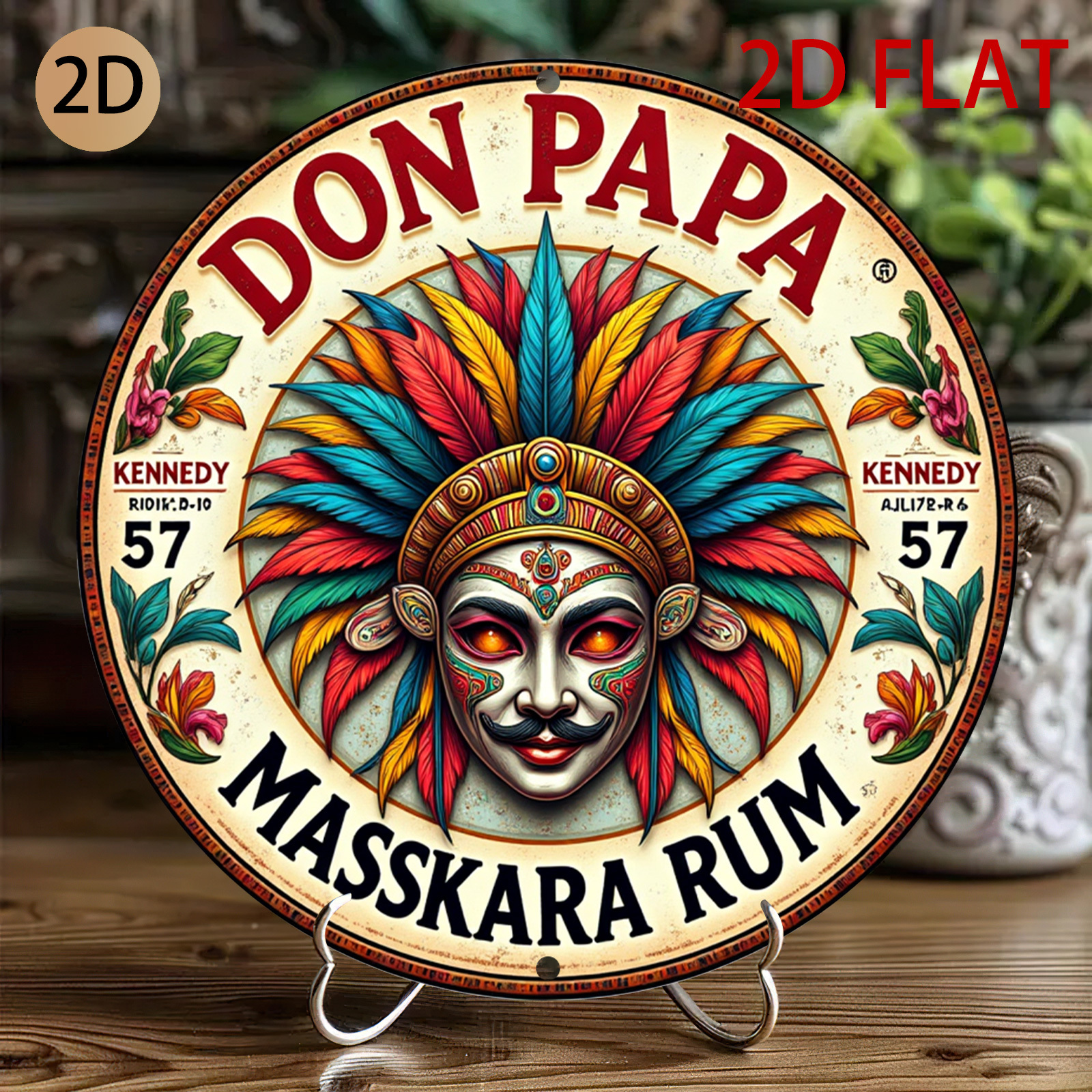 Vintage Don Papa Masskara Rum  - Vintage Fashion Plates review and price