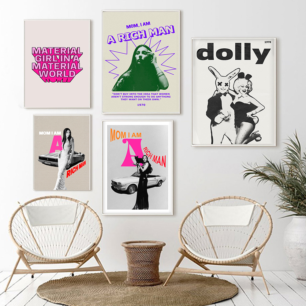 Mom I Am A Rich Man Quote Retr - Vintage Fashion Magazine Covers review and price