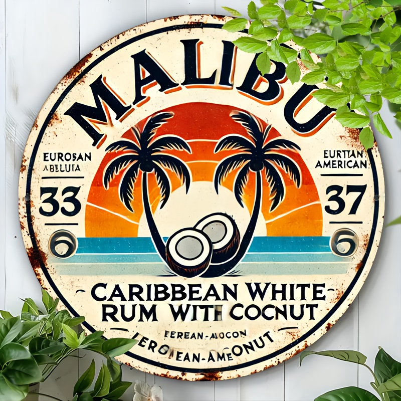 Vintage Malibu Rum Coconut Alu - Vintage Fashion Plates review and price