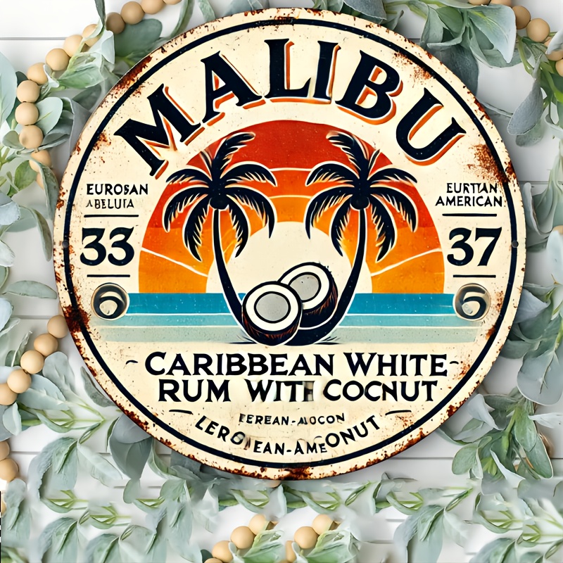 Vintage Malibu Rum Coconut Alu - Vintage Fashion Plates review and price