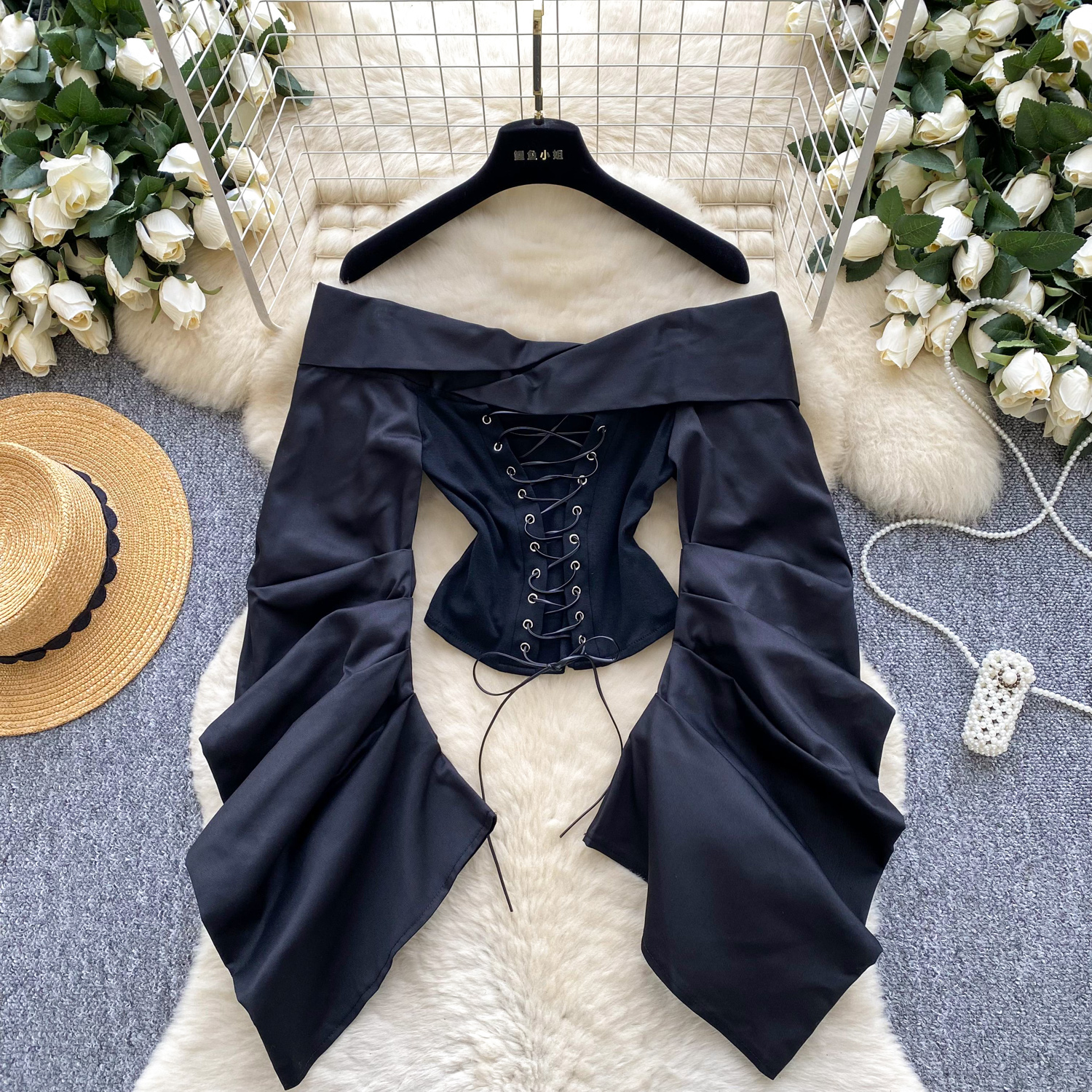 Vintage Blouse slash neck Draw - Vintage Fashion Drawings review and price