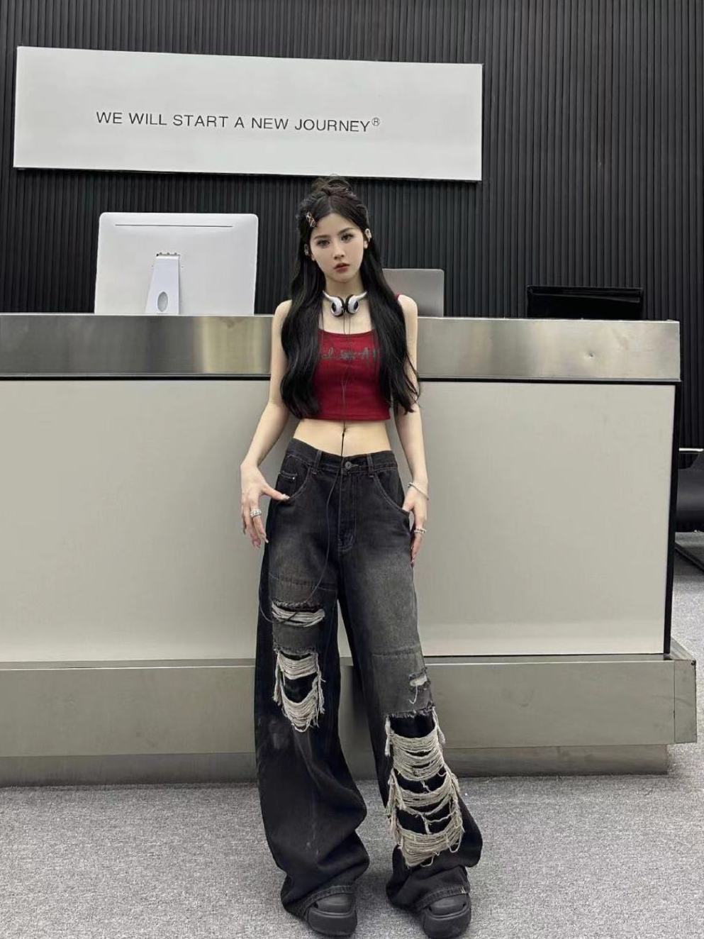 Women'S Straight Classic Jeans - Vintage Vibes Fashion review and price