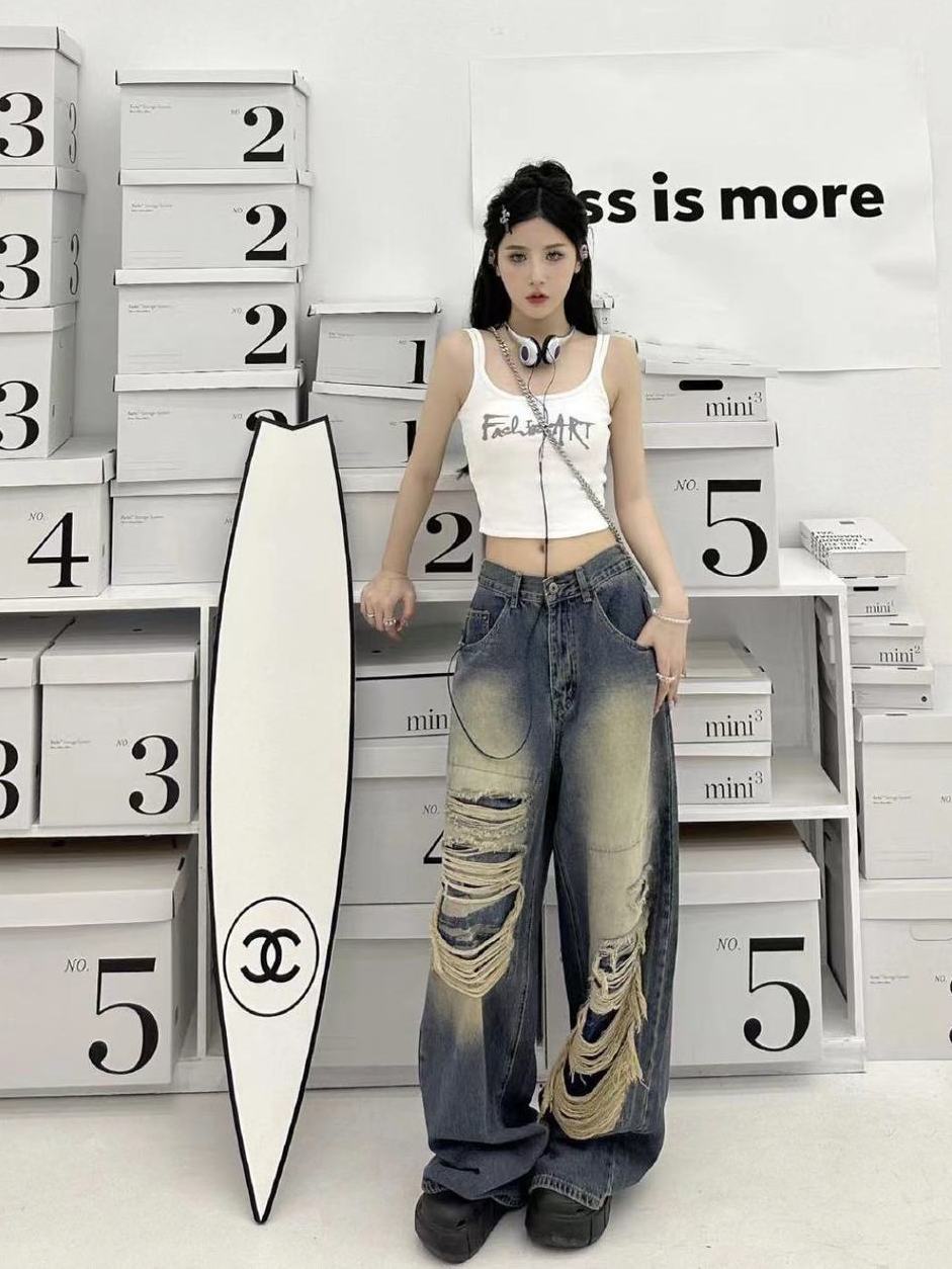 Women'S Straight Classic Jeans - Vintage Vibes Fashion review and price