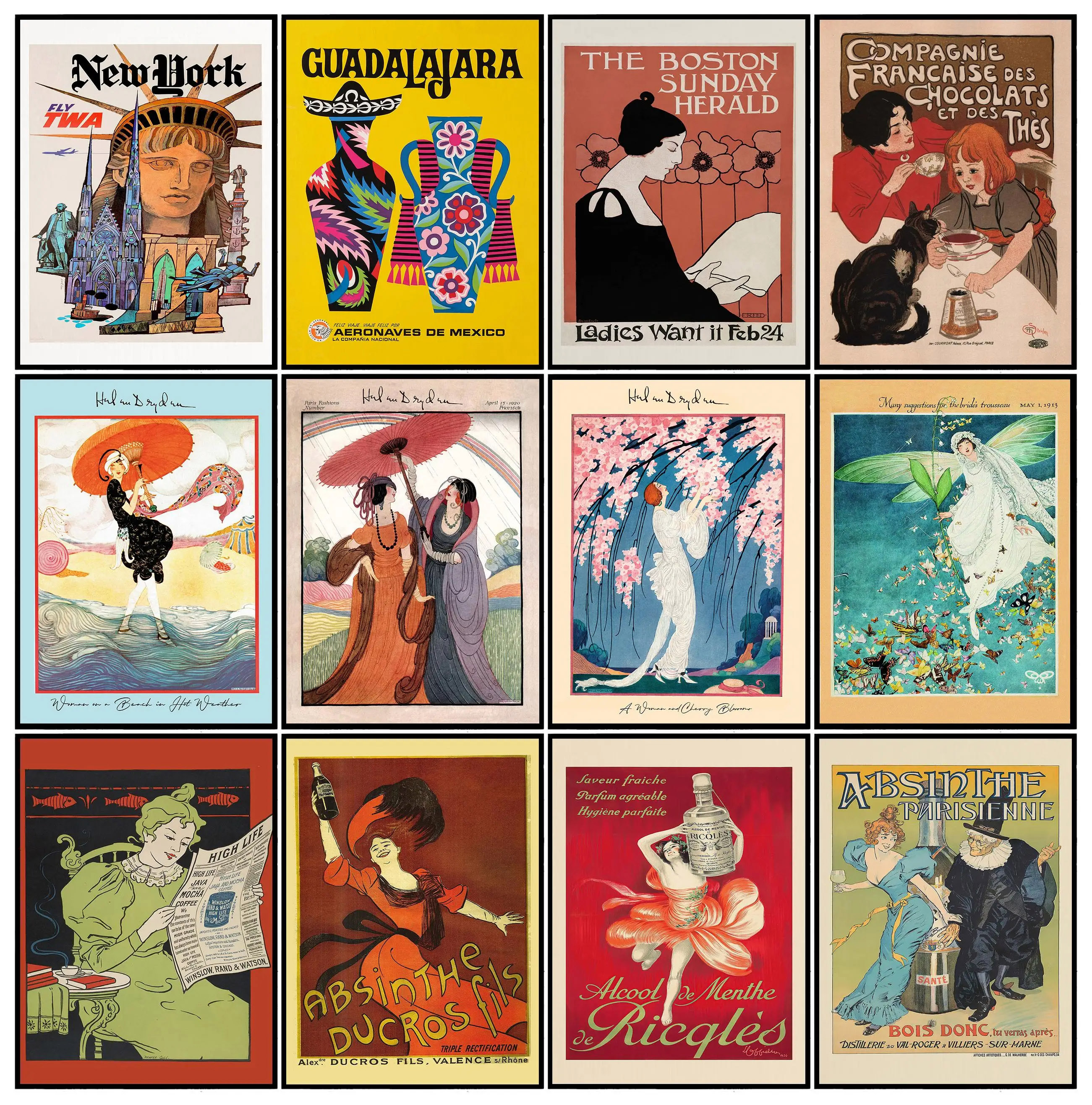 Vintage Magazine Art Covers Il - Vintage Fashion Magazine Covers review and price