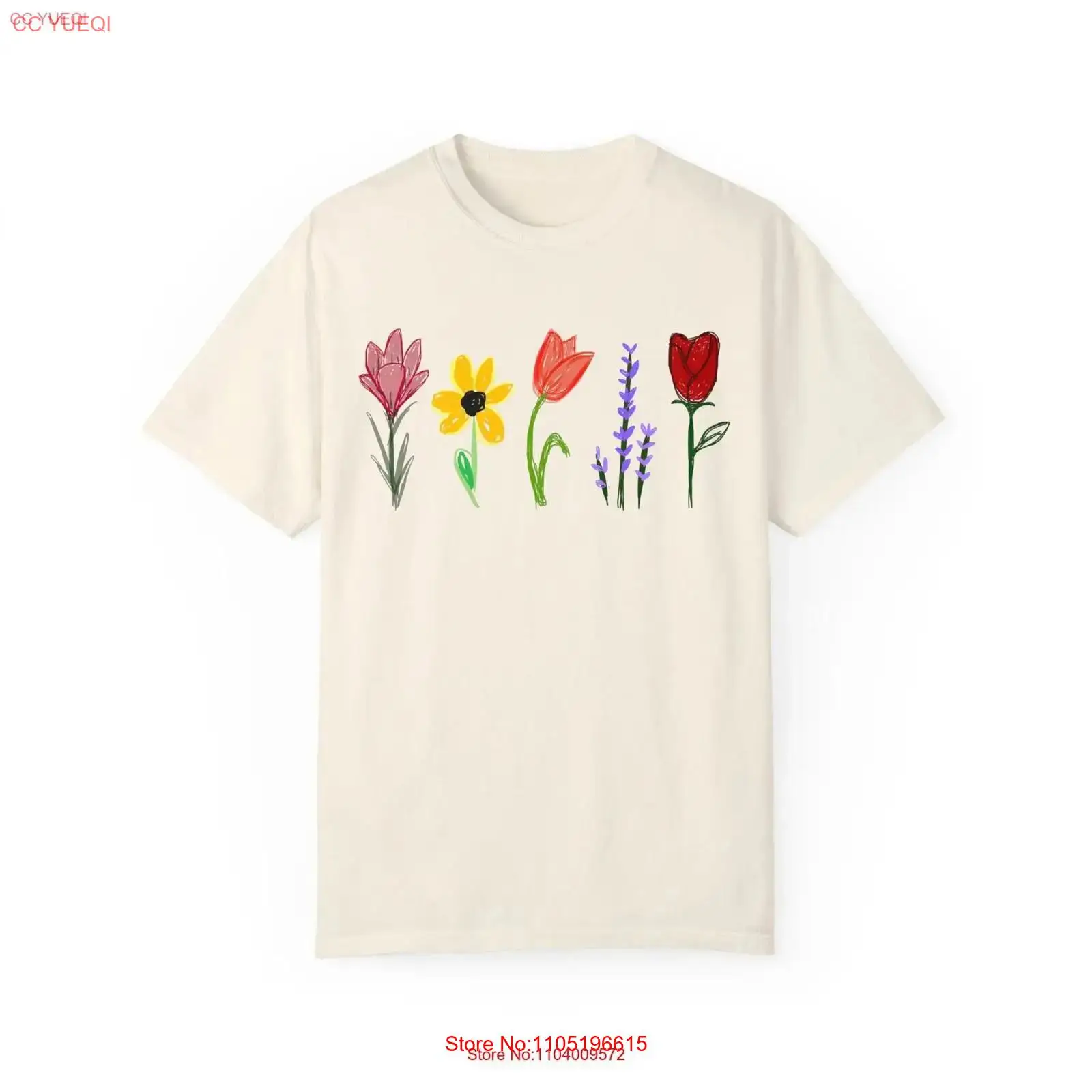 Floral Doodle T shirt Cute Dra - Vintage Fashion Drawings review and price