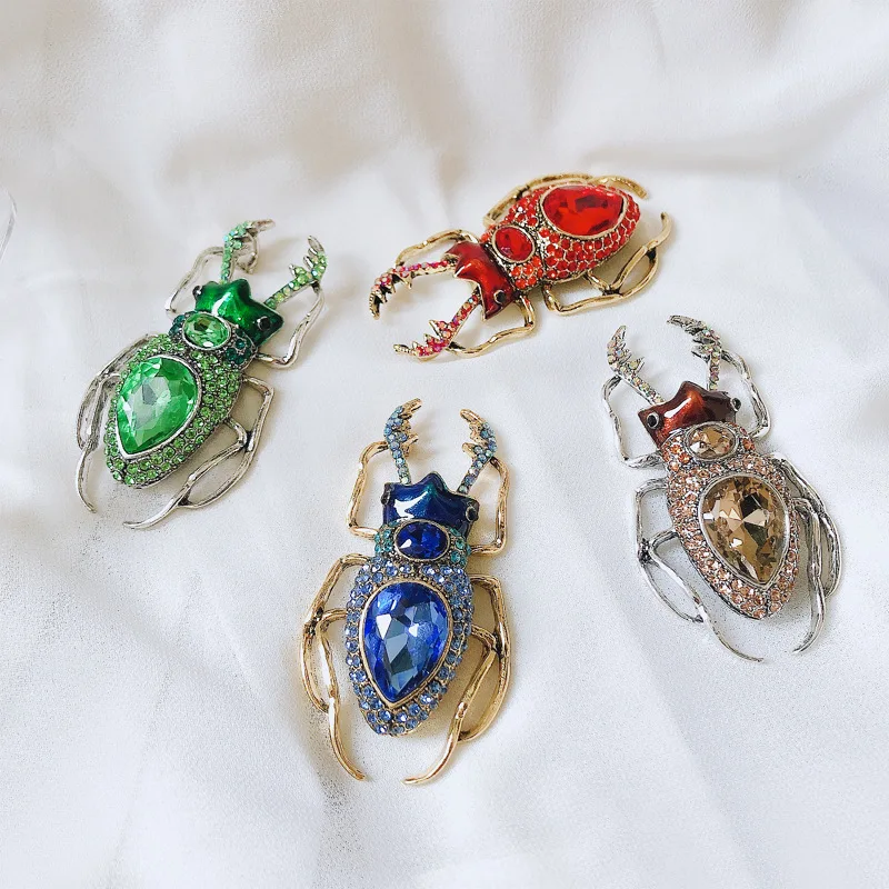 Blucome Blue Crystal Beetle Br - Vintage Fashion Bug review and price