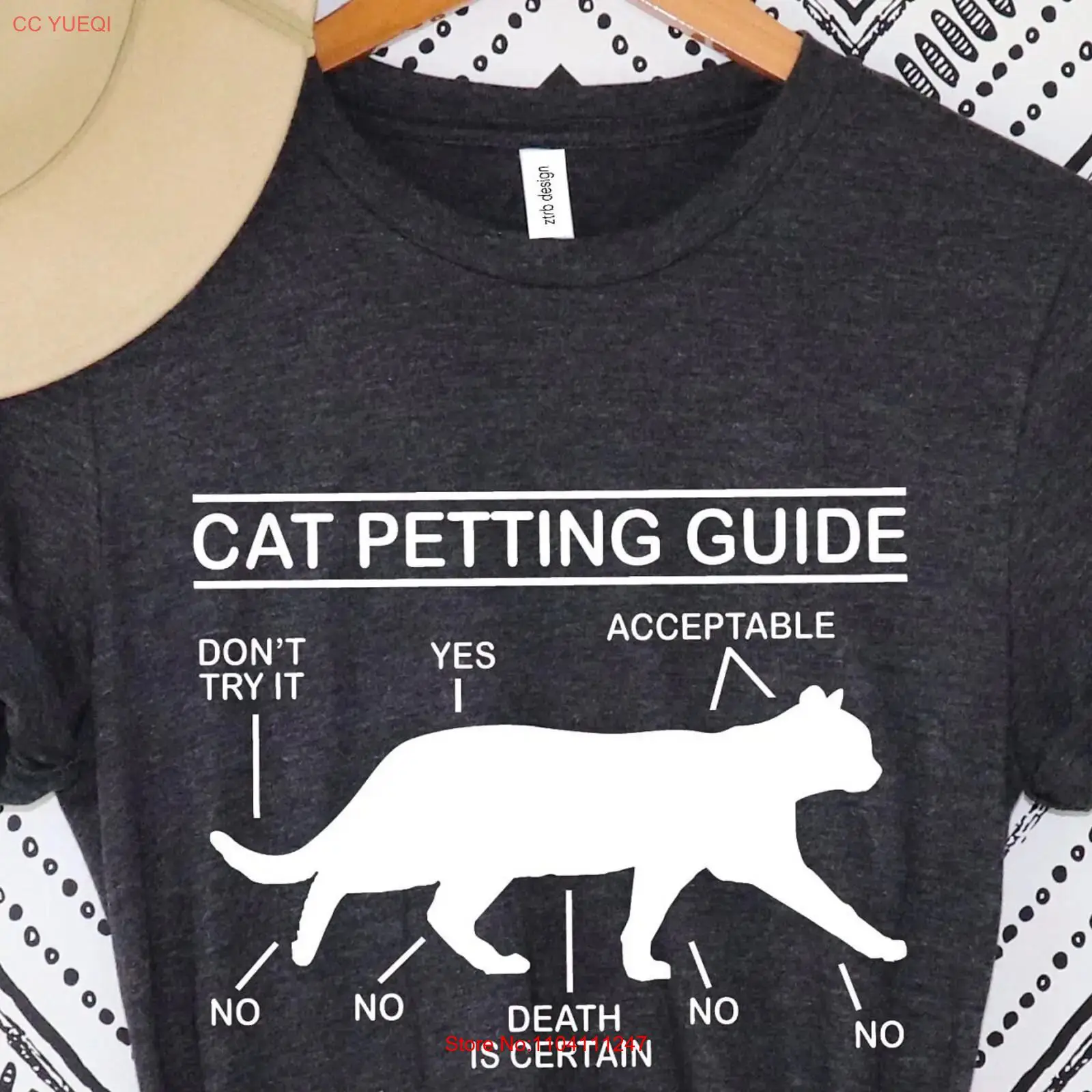 CaT T Shirt Petting Guide Owne - Vintage Fashion Guide review and price
