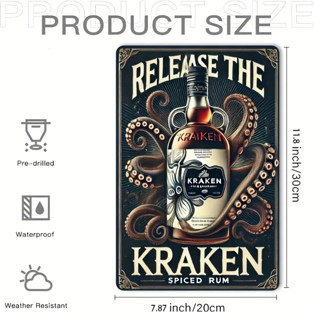 Vintage Kraken Spiced Rum Meta - Vintage Fashion Plates review and price