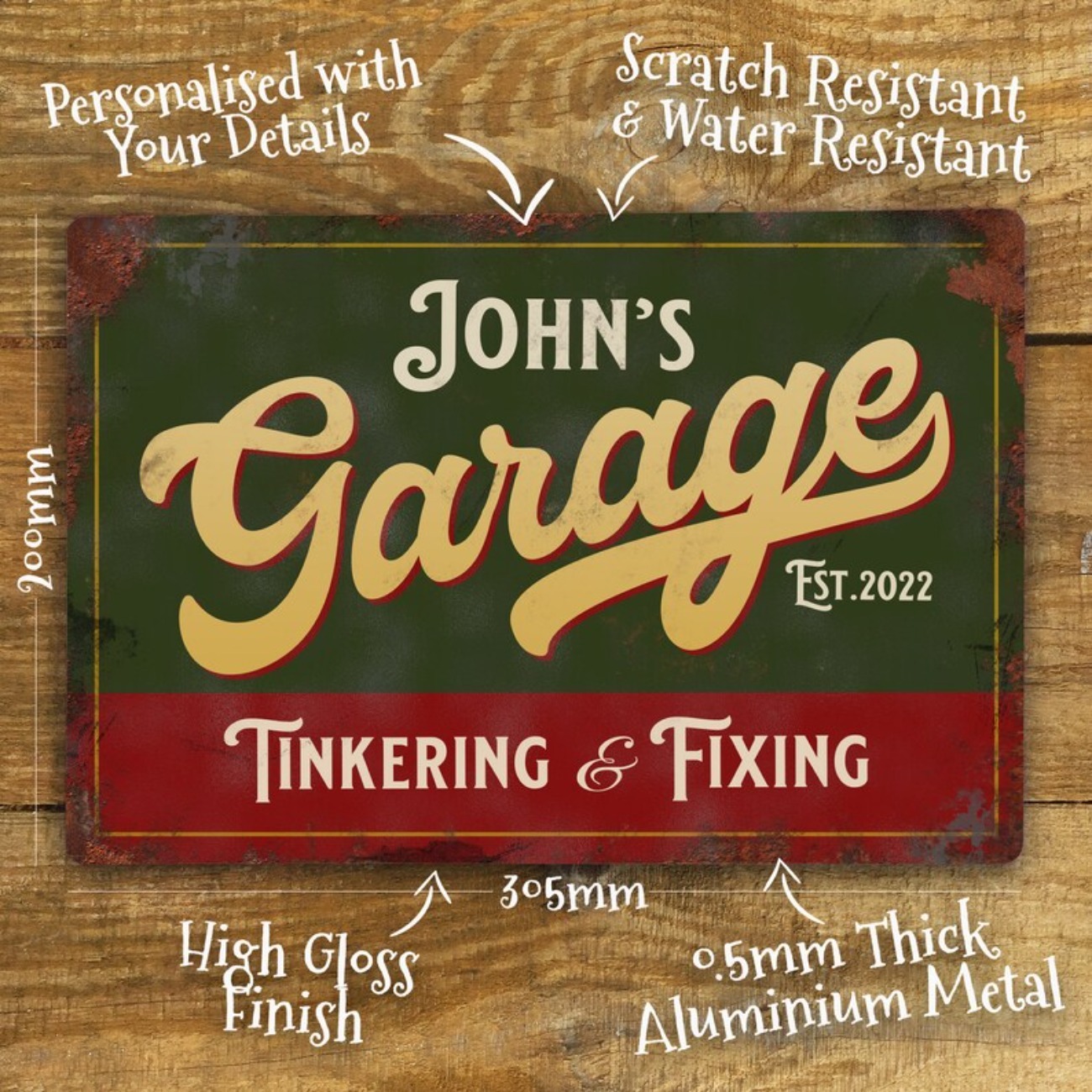 Custom Personalised Garage Met - Vintage Fashion Plates review and price