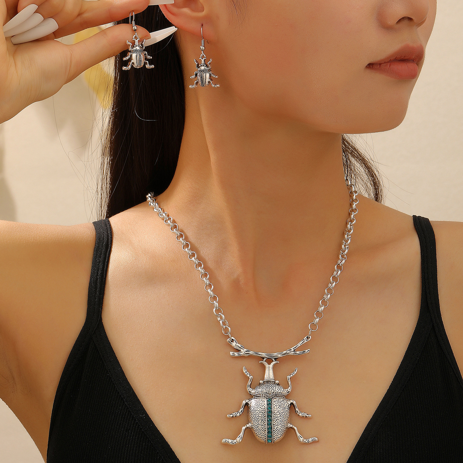 Beetle Pendant Necklace Women  - Vintage Fashion Bug review and price
