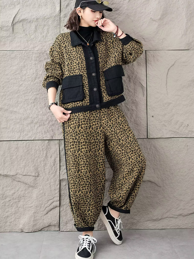 Amax luluE Spring Fashion Leop - Vintage Fashion Jacket review and price