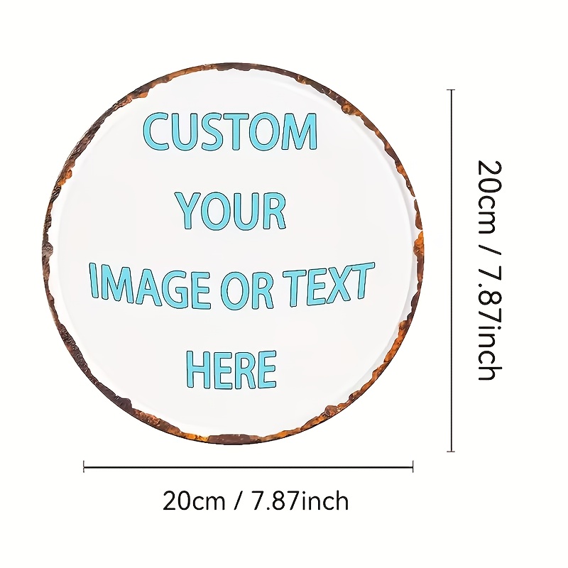 Custom Round Metal Tin Sign, P - Vintage Fashion Plates review and price